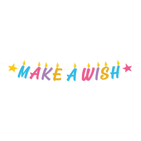 Make A Wish Banner 8.2 ft