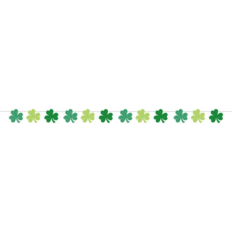 St. Patrick's Day Lucky Charm Glitter Paper Banner