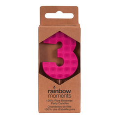 100% Beeswax Number Candles