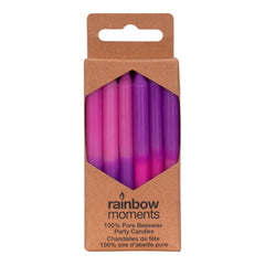 Beeswax Pink-Purple Block Stick Candles