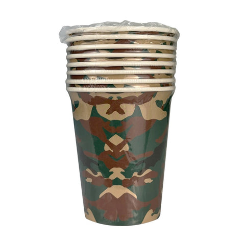 CAMO Paper Cups 9oz (8-pk)