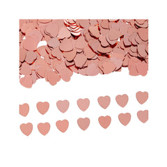 Blush Rose Gold Heart Confetti