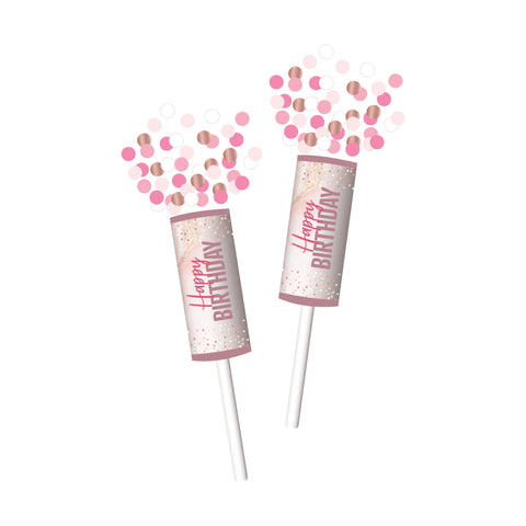 Blush Confetti Poppers 2-pk