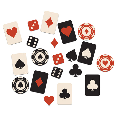 Casino Party Table Scatter 48cnt