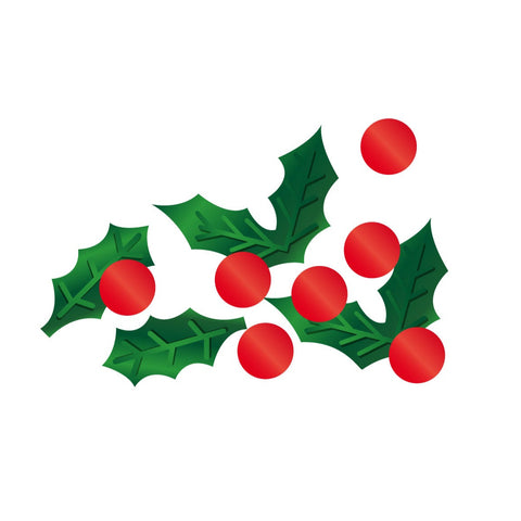 Christmas Holly Confetti