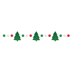 Christmas Tree and Pom Pom Garland
