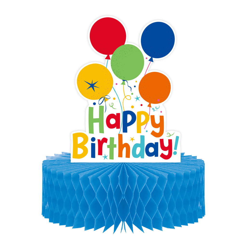 Happy Birthday Honeycomb Centrepiece
