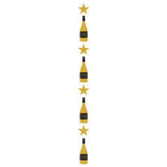 NYE Hanging Champagne Bottle Decoration