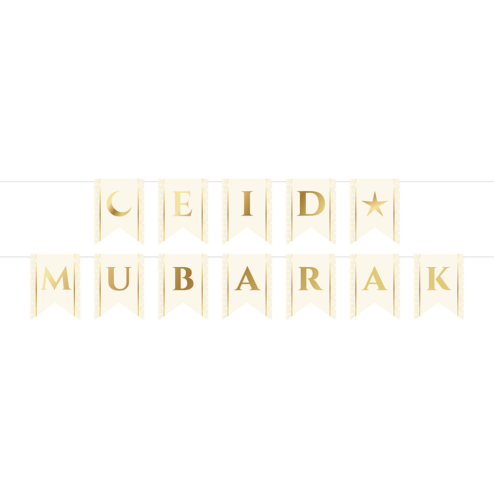 EID Mubarak Pennant Banner, 2pc