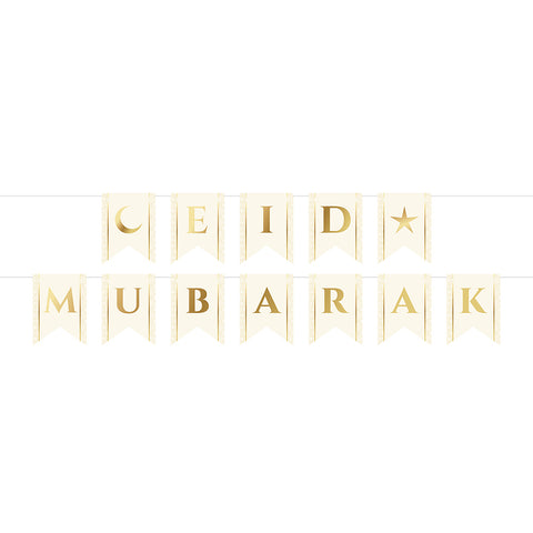 EID Mubarak Pennant Banner, 2pc