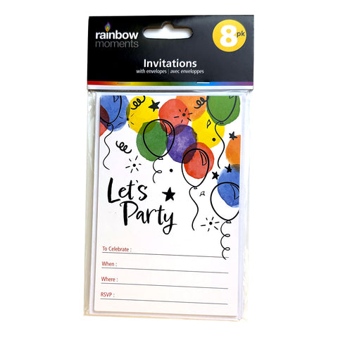 'Let's Party' Invitations