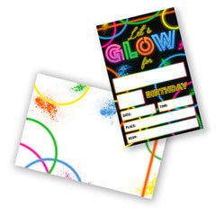 Let's Glow Invitations (8-pk)