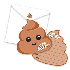 Let's Potty Invitations (8-pk)