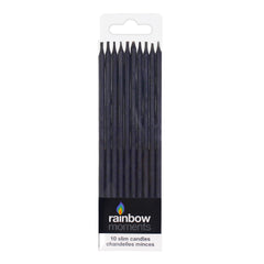 Rainbow Slim Candles (10 pack)