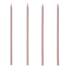 Rose Gold Slim Candles (10 pk)