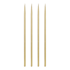 10-inch Gold Birthday Candles (12-pack)