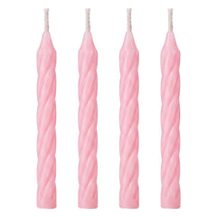 Iridescent Spiral Candles (24-pack)