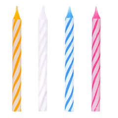 Candy Striped Candles (24-pack)
