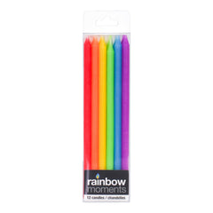5-inch Multi Color Birthday Candles, 12-pk