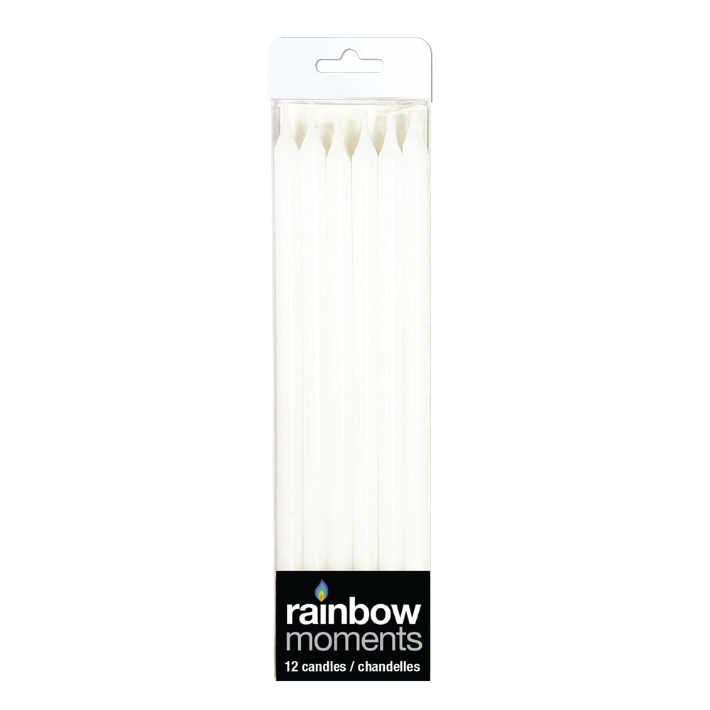 5-inch White Birthday Candles, 12-pk