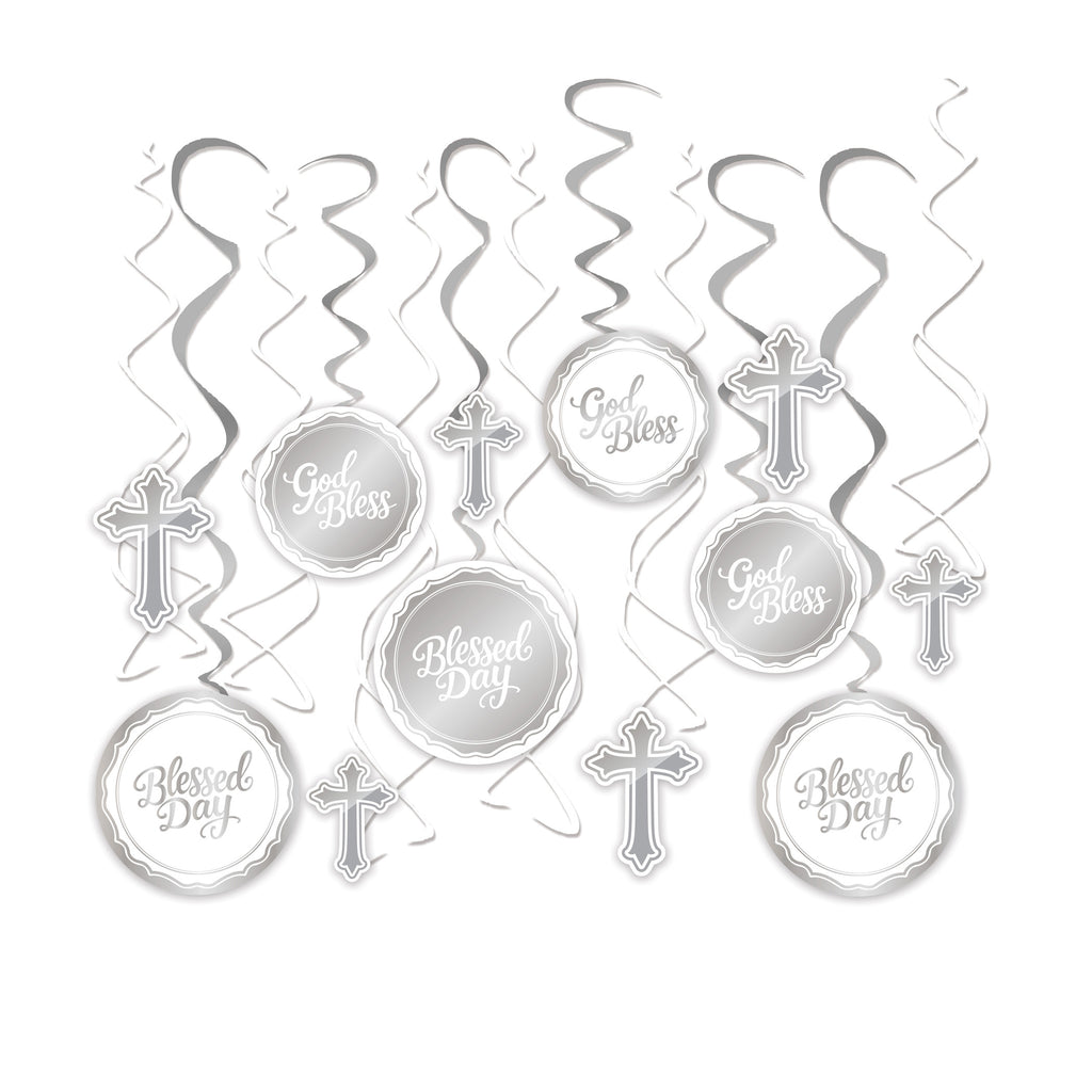 Blessed Swirl Decorations, 12-pk