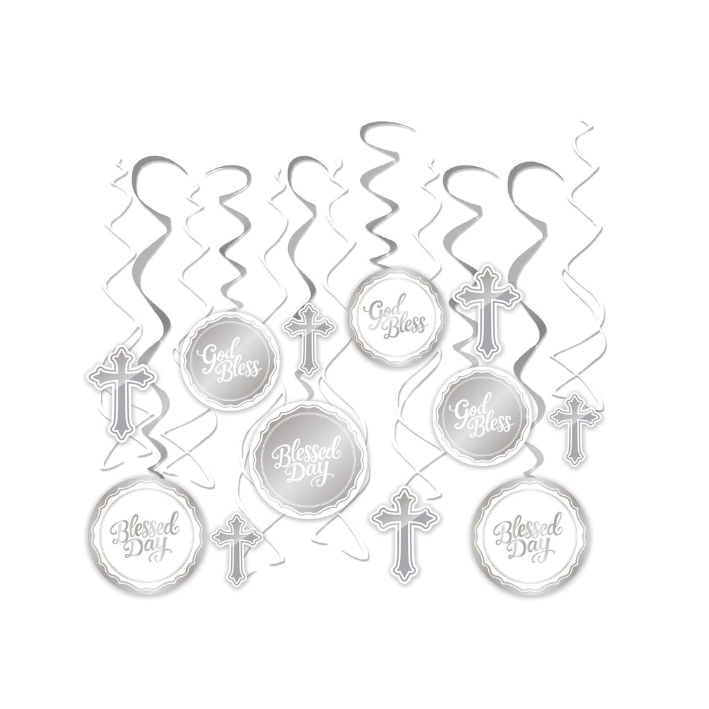 Blessed Swirl Decorations, 12-pk