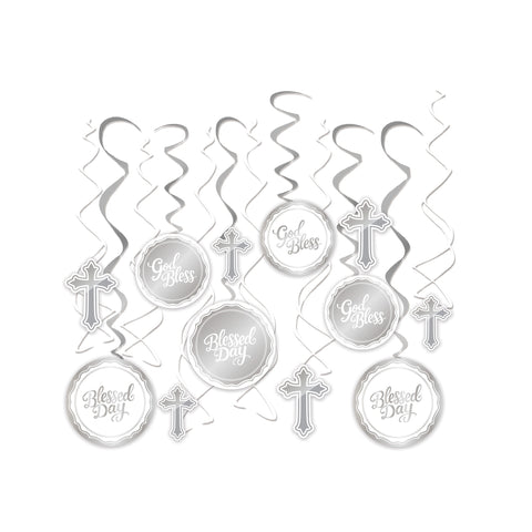 Blessed Swirl Decorations, 12-pk