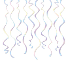 Iridescent Party Swirl Decorations, 10-pk