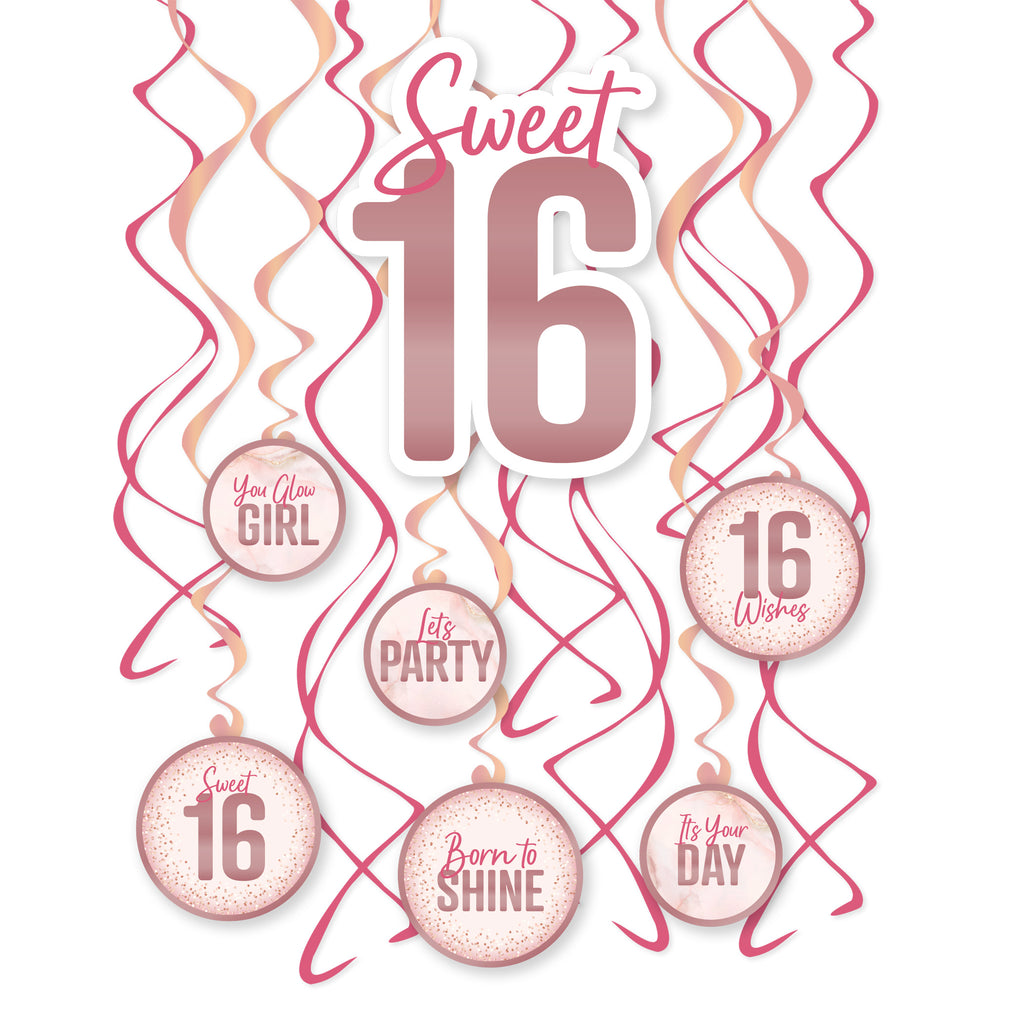 Blush Sweet 16 Swirl & Cutout Kit