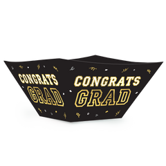 Graduation Large Square Paper Bowls 3-pk
