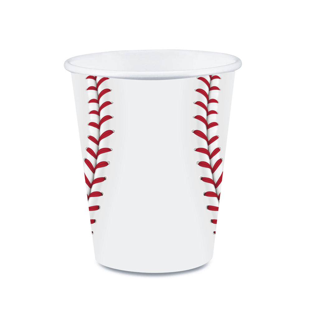 Baseball 12oz Paper Cups 20-pk