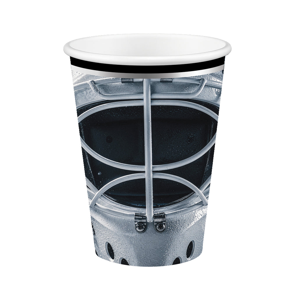 Hockey 12oz Paper Cups 8-pk