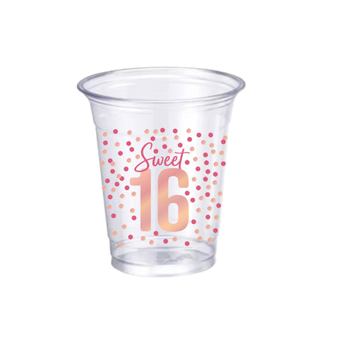 Blush Sweet 16 Plastic Cups (20-pk)