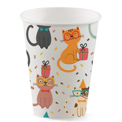 Cat Party 9oz Paper Cups 8-pk
