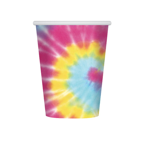 Tie Dye Party 9oz Paper Cups 8-pk