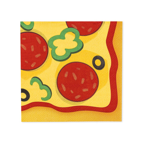 Pizza Beverage Napkin 16-pk
