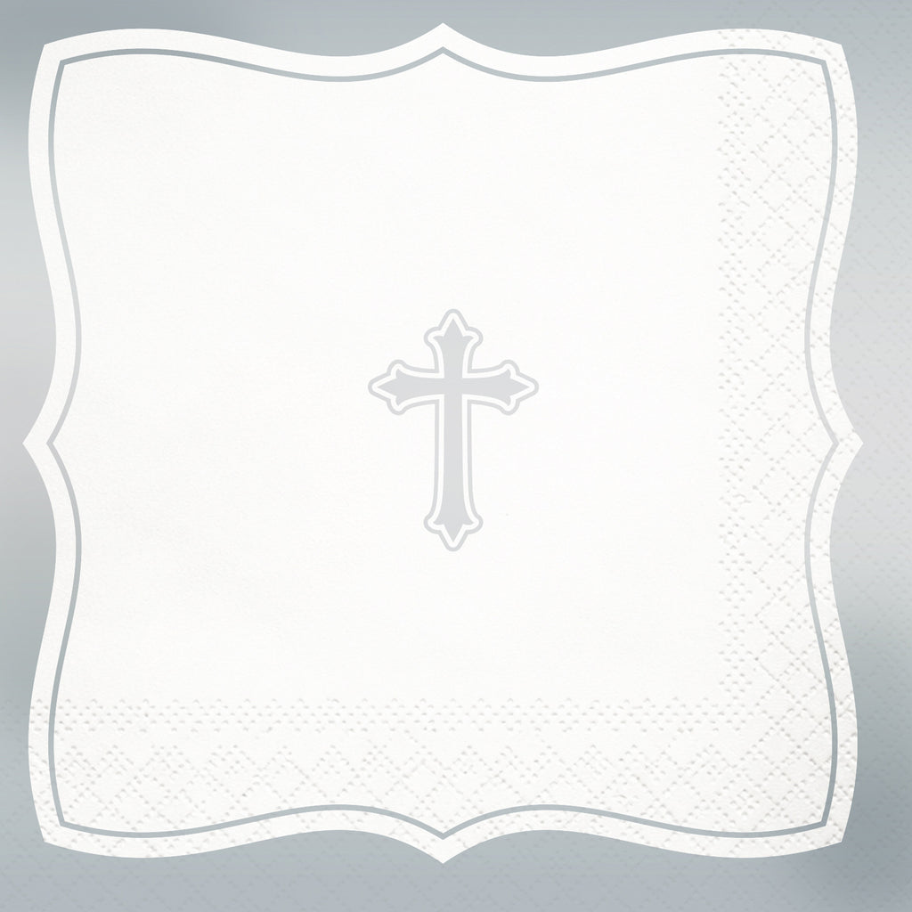 Blessed Day Cross Beverage Napkin, 16 ct