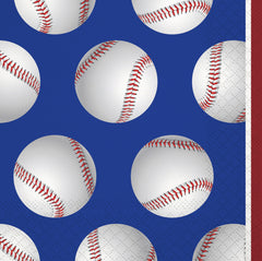 Baseball Beverage Napkin, 40 ct