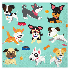 Dog Party Beverage Napkin, 16 ct