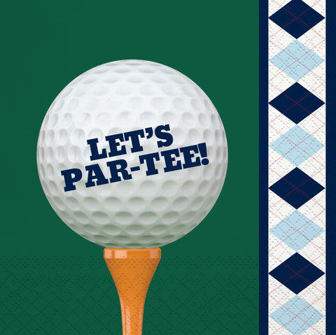 Golf Beverage Napkin, 40 ct