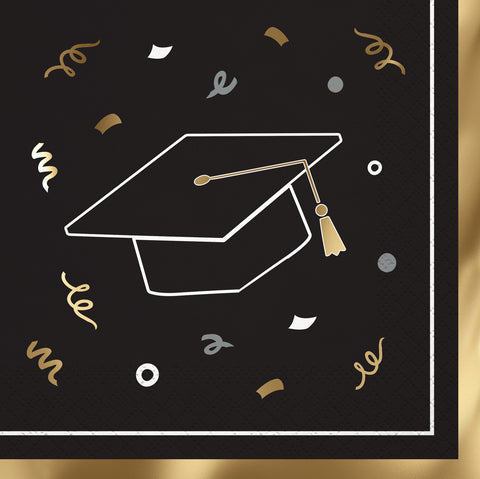 Graduation Beverage Napkin, 40 ct