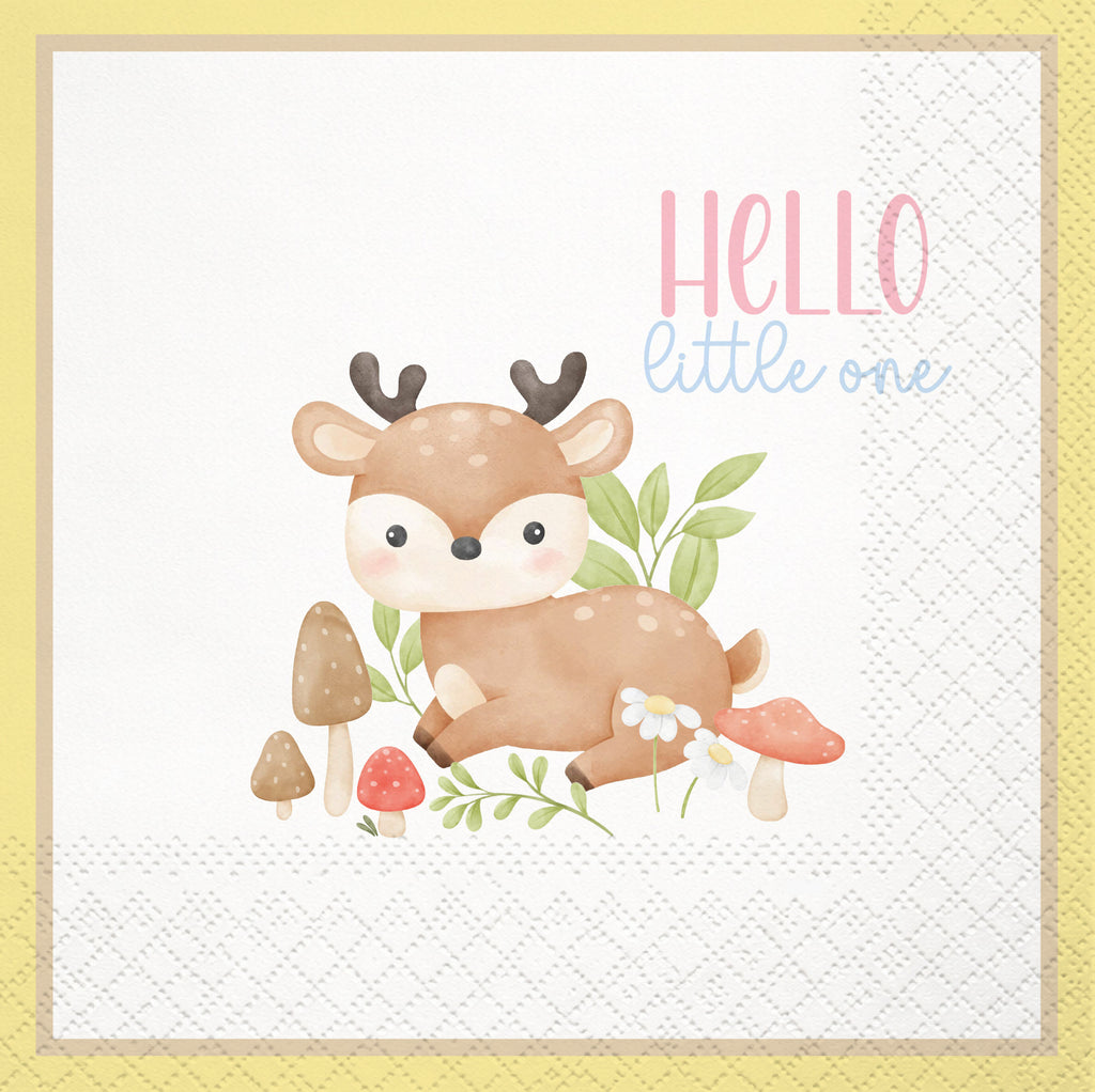 Hello Little One Beverage Napkin, 16 ct