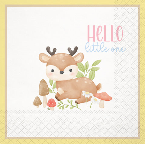 Hello Little One Beverage Napkin, 16 ct