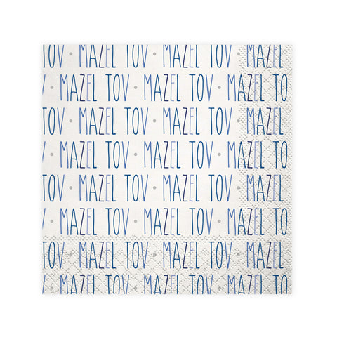 Mazel Tov Modern Beverage Napkin, 16 ct