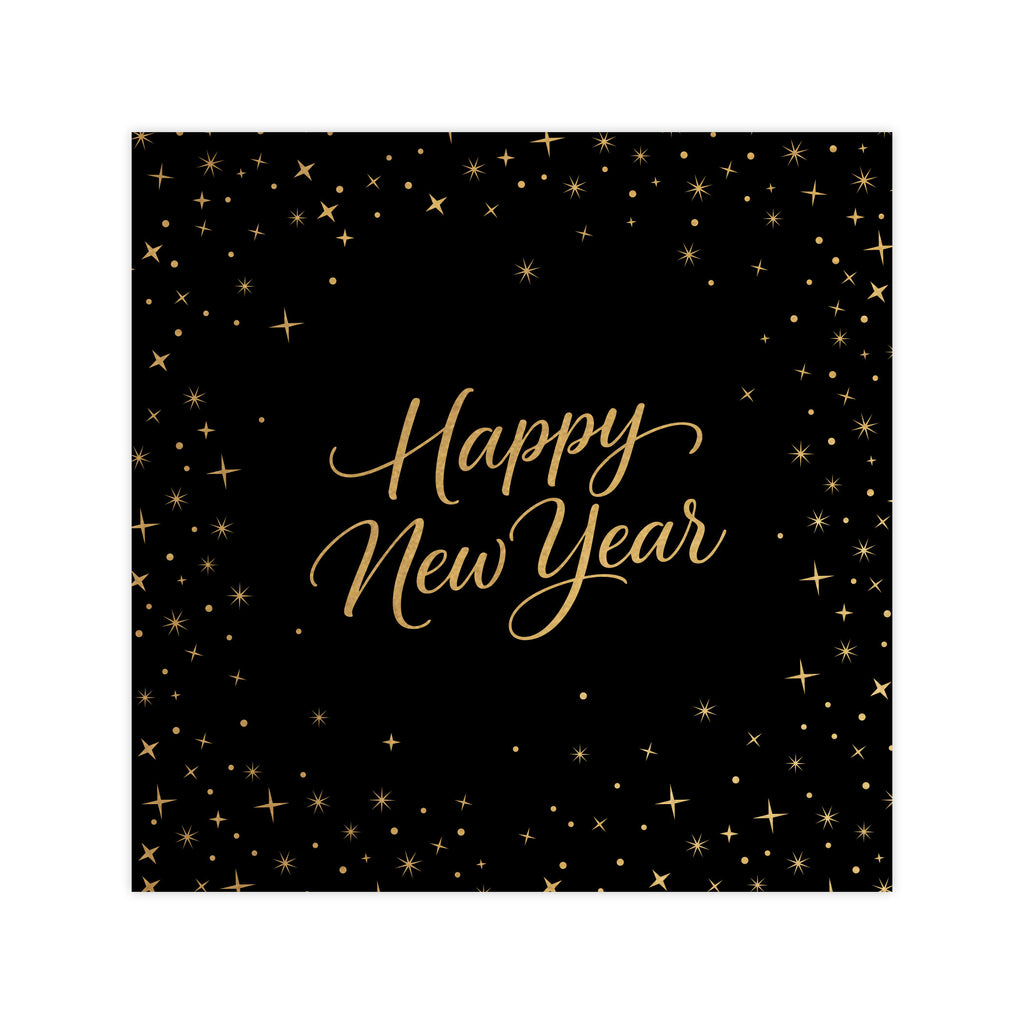 NYE Script  Beverage Napkin, 16 ct