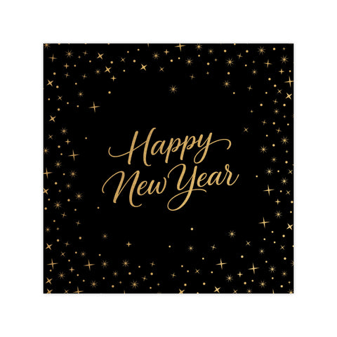 NYE Script  Beverage Napkin, 16 ct