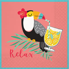 Hello Summer Beverage Napkin, 16 CT
