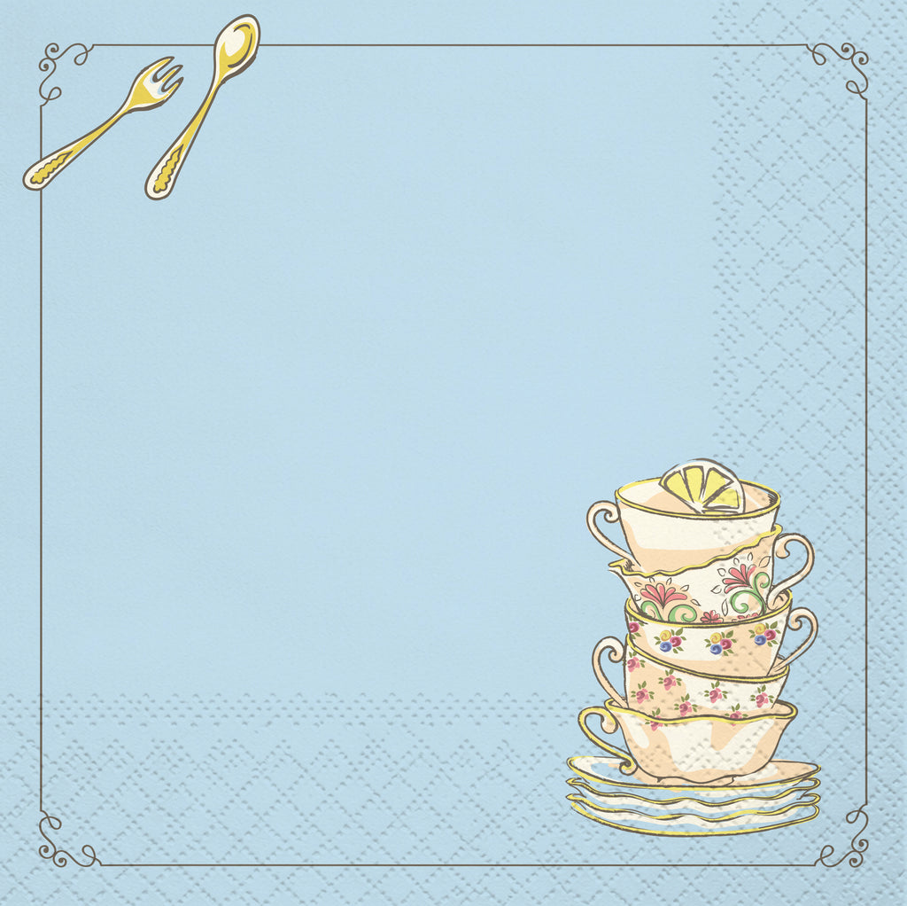 Tea Party Beverage Napkin, 16 ct