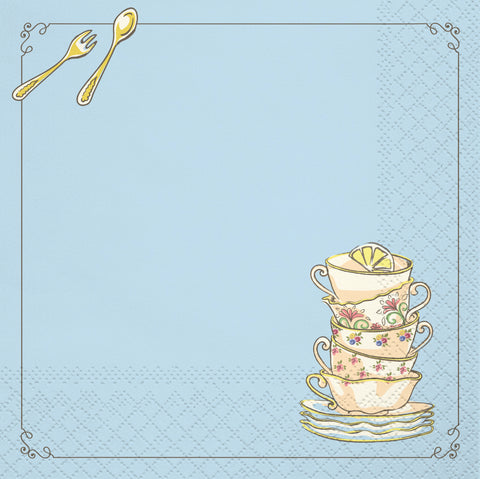 Tea Party Beverage Napkin, 16 ct