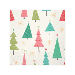 Modern Christmas Beverage Napkin, 16 ct